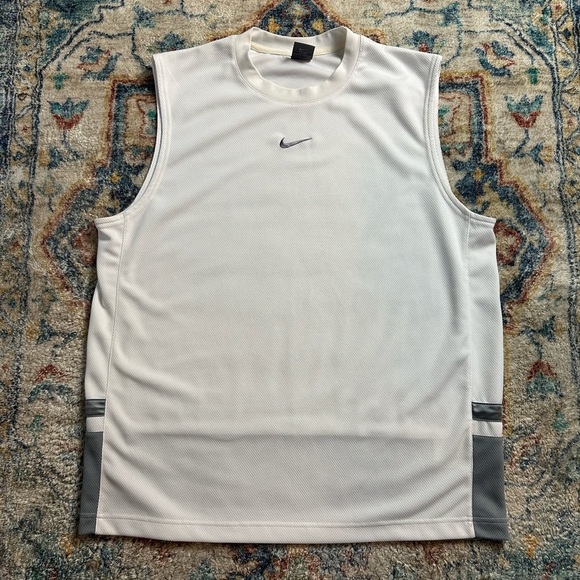 Vintage Nike Mid Check Logo Sleeveless Top Size XL - Picture 1 of 4